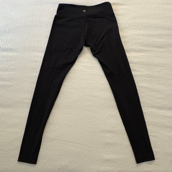 Lululemon Wunder Under Pant 28" Black Mid-Rise Luon Yoga Leggings 8 - Picture 5 of 8